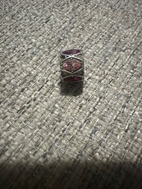 925 Chamilia  Pink Swarovski Crystals Charm